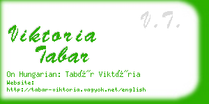 viktoria tabar business card